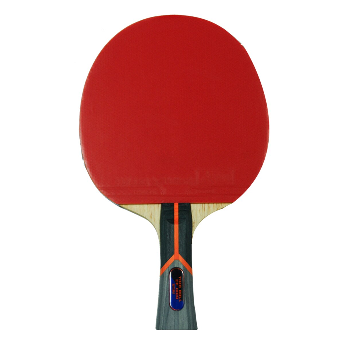 Butterfly Timo Boll CF 1000 Racket: Full View of Red Side of Racket